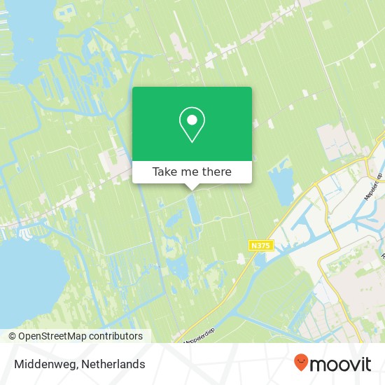 Middenweg kaart