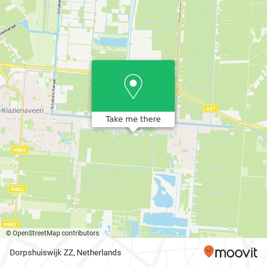 Dorpshuiswijk ZZ kaart