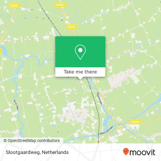 Slootgaardweg kaart