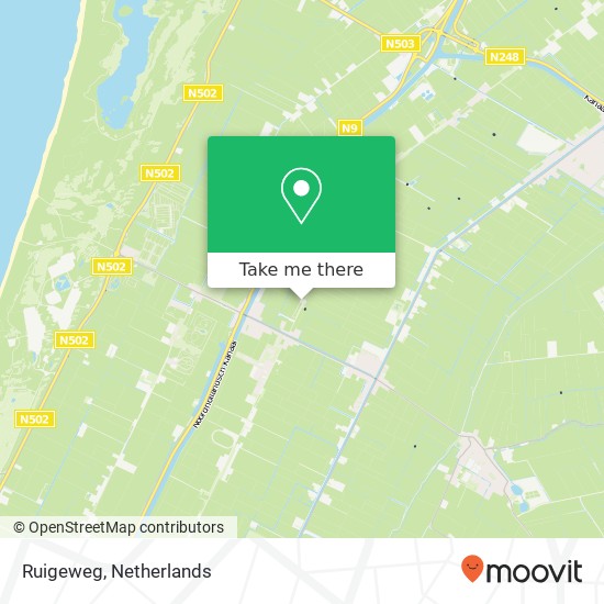 Ruigeweg kaart