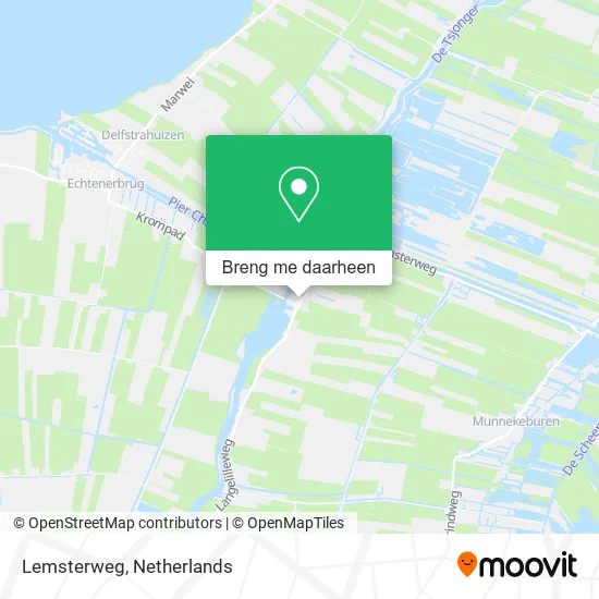 Lemsterweg kaart
