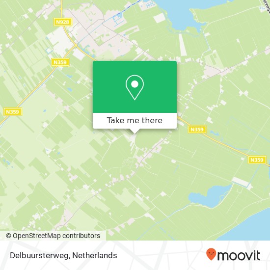 Delbuursterweg kaart