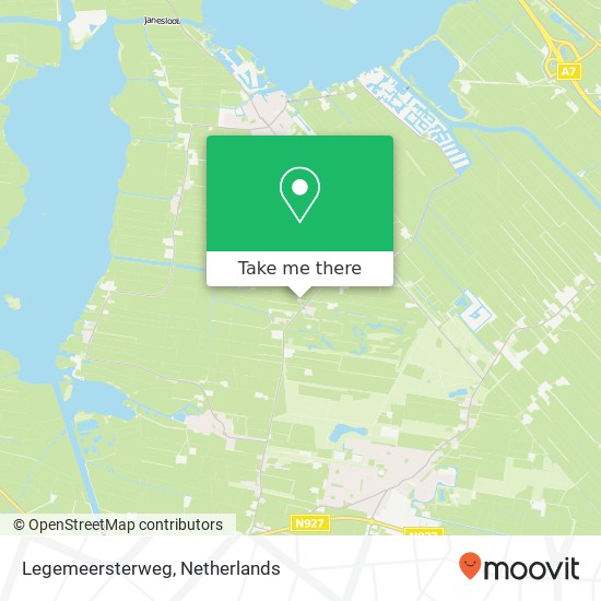 Legemeersterweg kaart