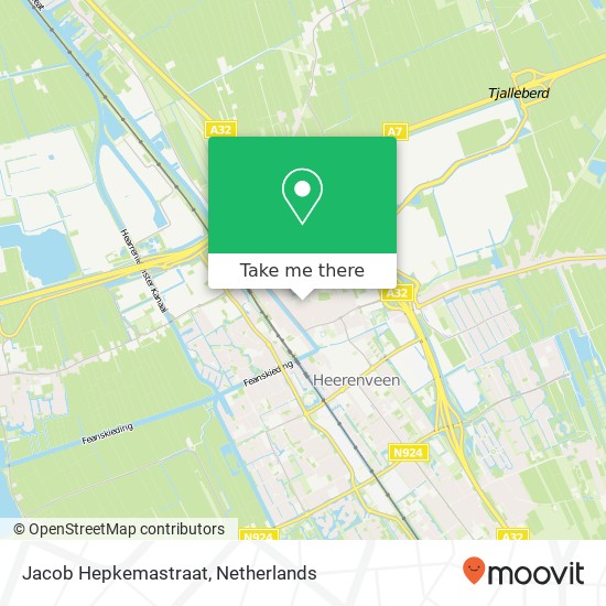 Jacob Hepkemastraat kaart