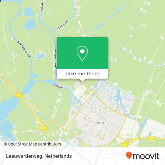 Leeuwarderweg kaart