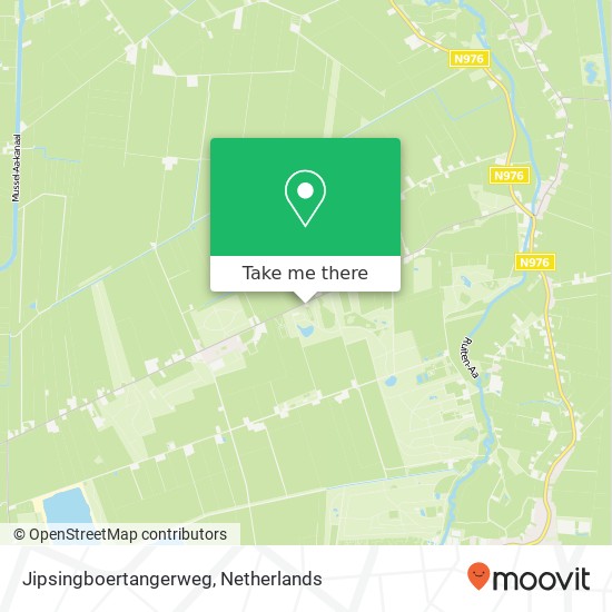 Jipsingboertangerweg kaart