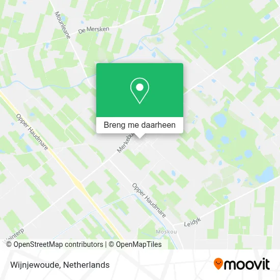 Wijnjewoude kaart