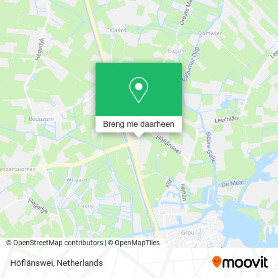 Hôflânswei kaart