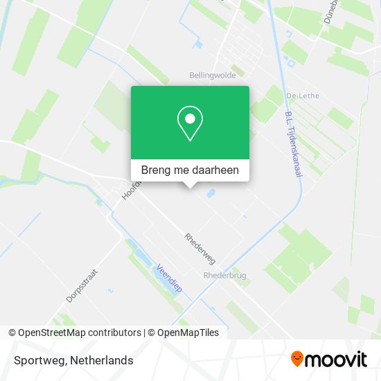 Sportweg kaart