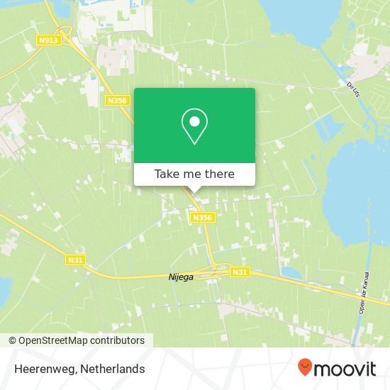 Heerenweg kaart