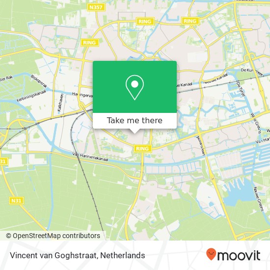 Vincent van Goghstraat kaart