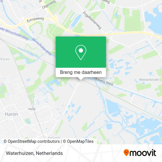Waterhuizen kaart