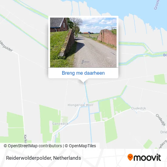 Reiderwolderpolder kaart