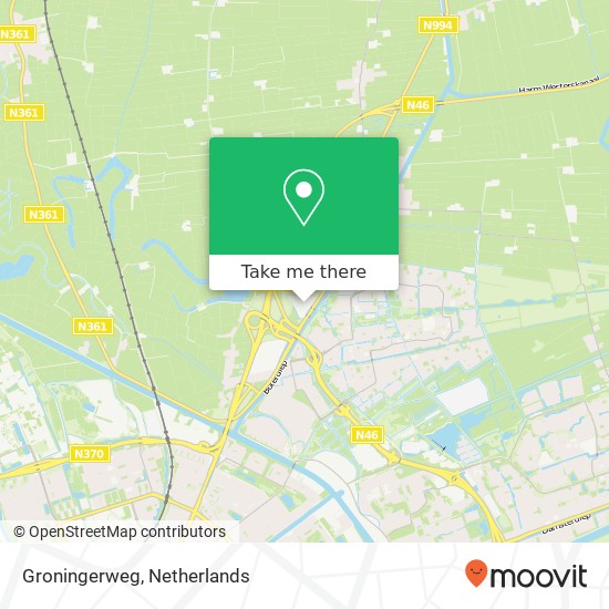 Groningerweg kaart