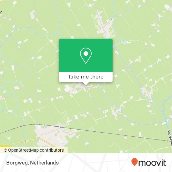 Borgweg kaart