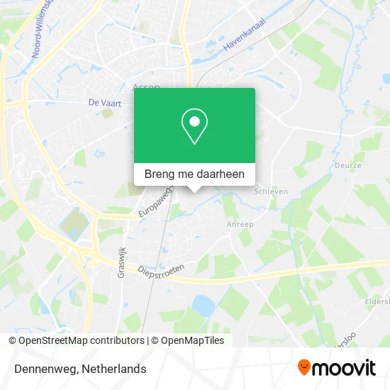 Dennenweg kaart