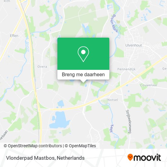 Vlonderpad Mastbos kaart