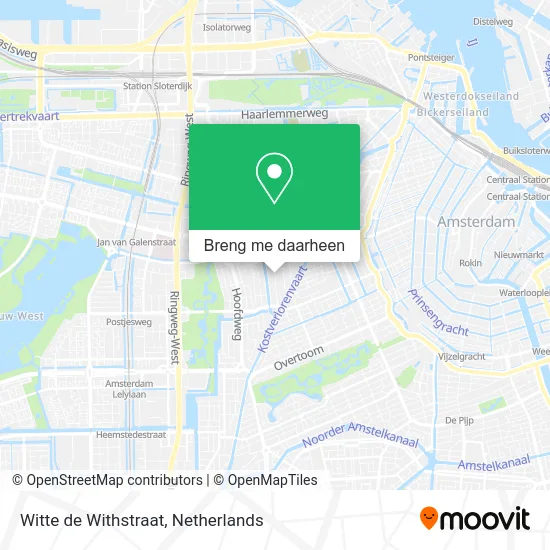 Witte de Withstraat kaart