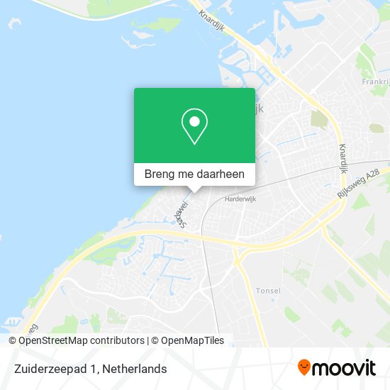 Zuiderzeepad 1 kaart