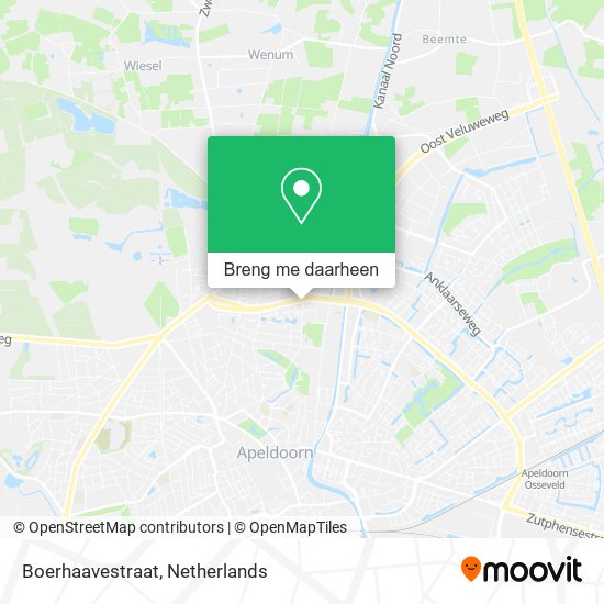 Boerhaavestraat kaart