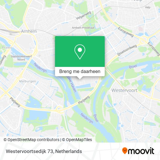 Westervoortsedijk 73 kaart