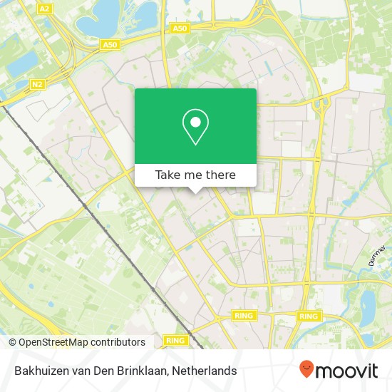 Bakhuizen van Den Brinklaan kaart