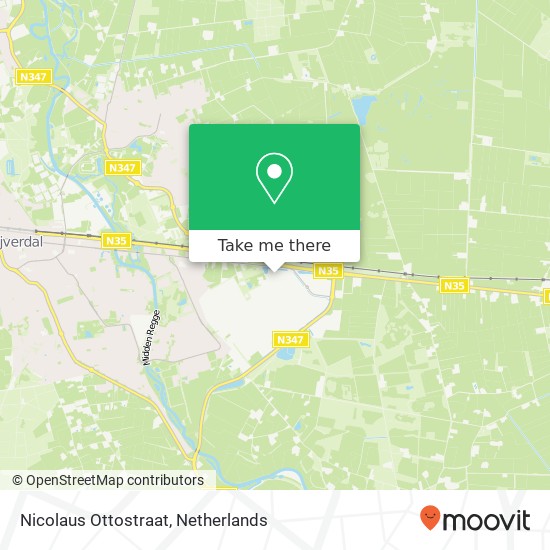 Nicolaus Ottostraat kaart