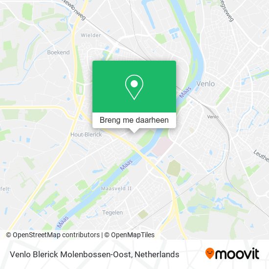 Venlo Blerick Molenbossen-Oost kaart