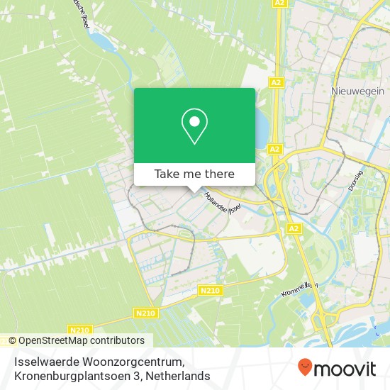 Isselwaerde Woonzorgcentrum, Kronenburgplantsoen 3 kaart