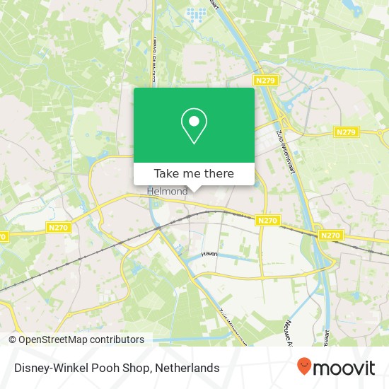 Disney-Winkel Pooh Shop, Molenstraat 181 kaart