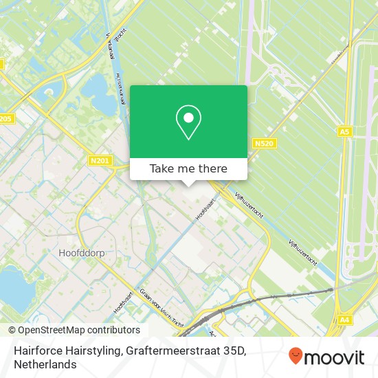 Hairforce Hairstyling, Graftermeerstraat 35D kaart