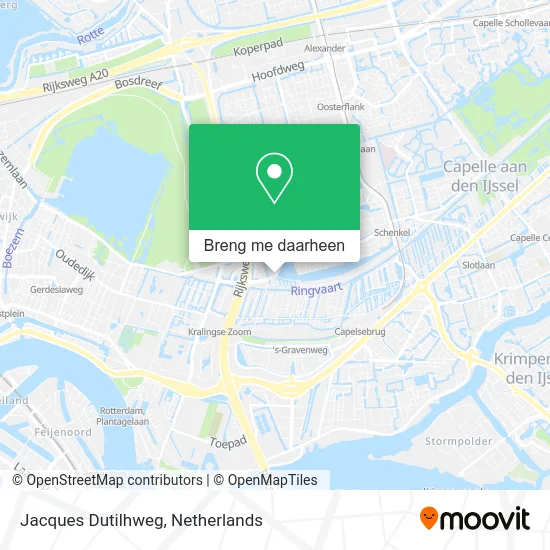 Jacques Dutilhweg kaart