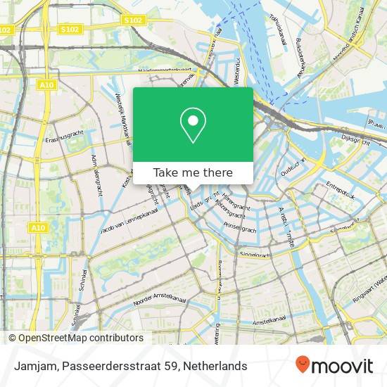 Jamjam, Passeerdersstraat 59 kaart