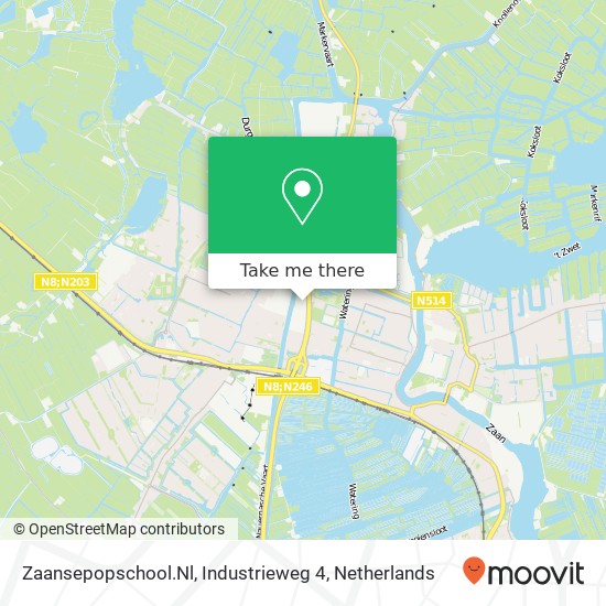 Zaansepopschool.Nl, Industrieweg 4 kaart