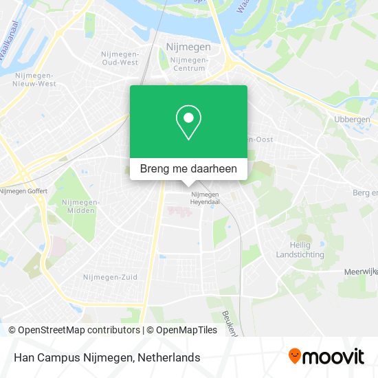 Han Campus Nijmegen kaart