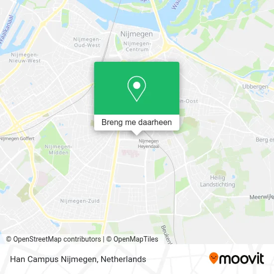 Han Campus Nijmegen kaart