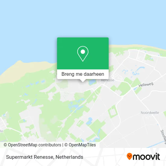 Supermarkt Renesse kaart