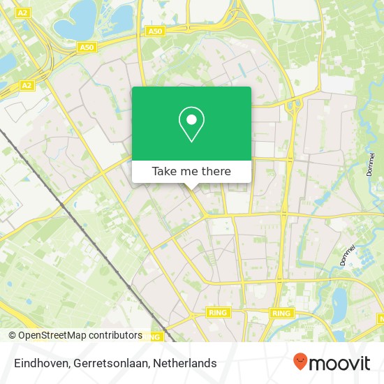 Eindhoven, Gerretsonlaan kaart