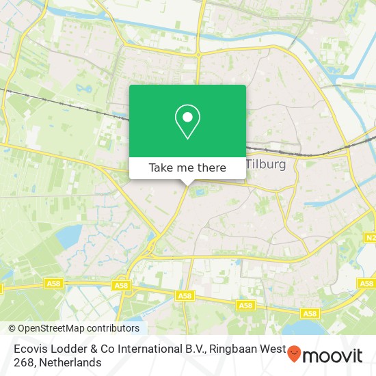 Ecovis Lodder & Co International B.V., Ringbaan West 268 kaart