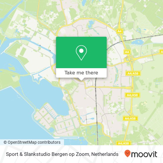 Sport & Slankstudio Bergen op Zoom, Auvergnestraat 27 kaart