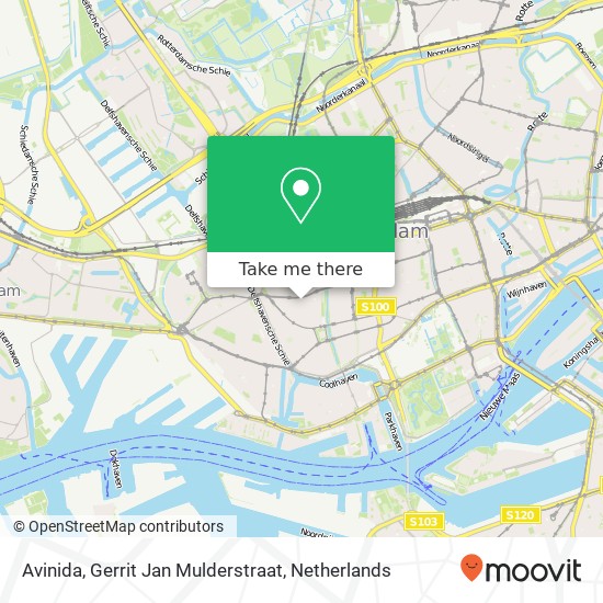 Avinida, Gerrit Jan Mulderstraat kaart