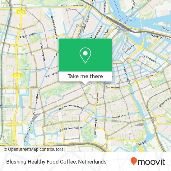 Blushing Healthy Food Coffee, Paulus Potterstraat 30A kaart