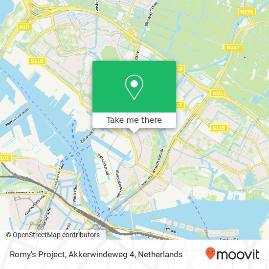 Romy's Project, Akkerwindeweg 4 kaart