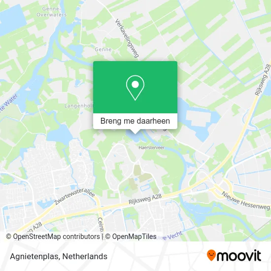 Agnietenplas kaart