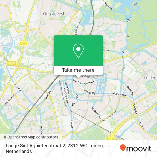 Lange Sint Agnietenstraat 2, 2312 WC Leiden kaart