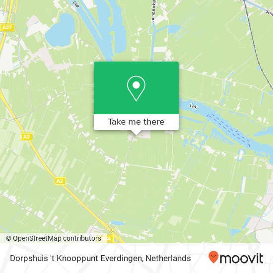 Dorpshuis 't Knooppunt Everdingen kaart