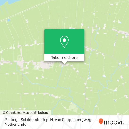 Pettinga Schildersbedrijf, H. van Cappenbergweg kaart