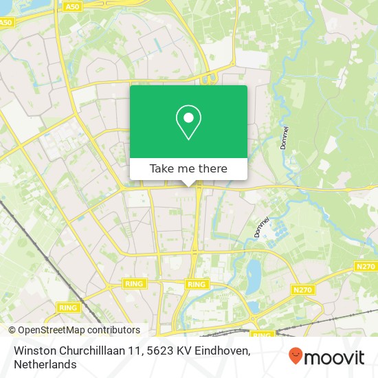 Winston Churchilllaan 11, 5623 KV Eindhoven kaart