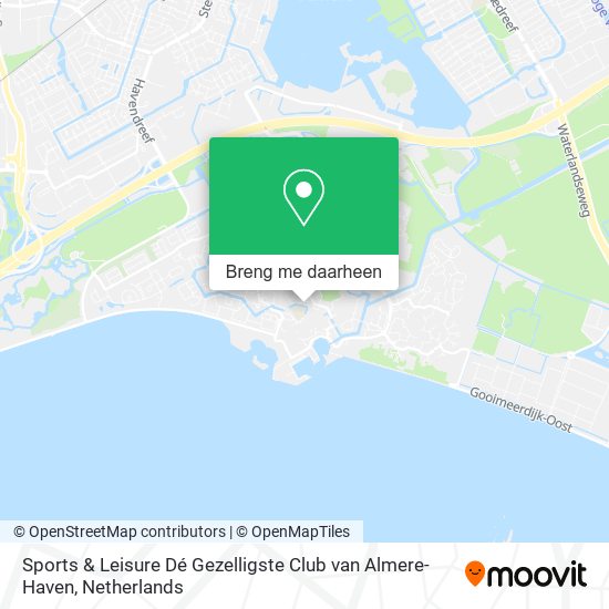 Sports & Leisure Dé Gezelligste Club van Almere-Haven kaart