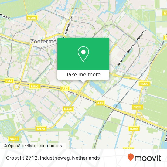 Crossfit 2712, Industrieweg kaart